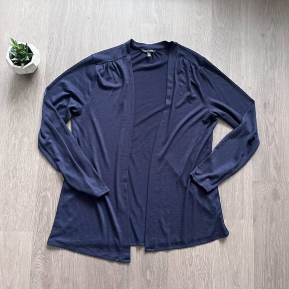 Banana Republic Navy Thin-Knit Cardigan - Picture 9 of 11